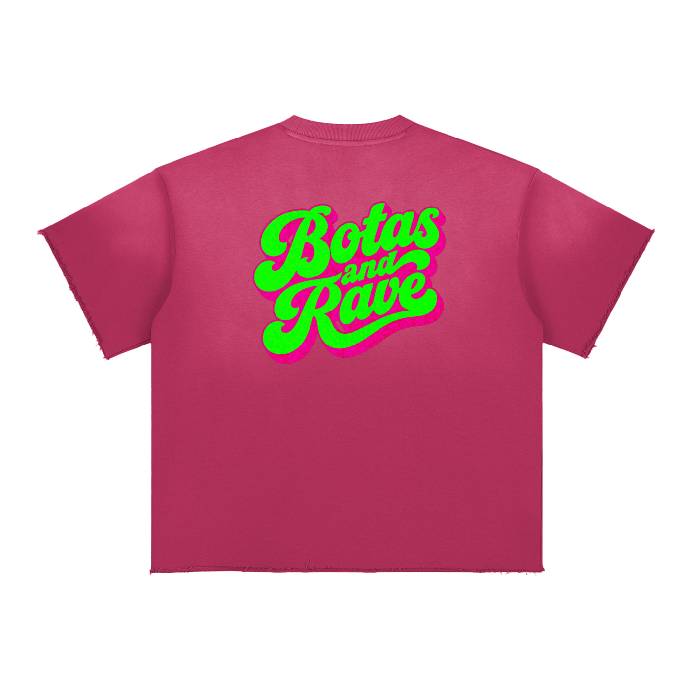 BOTAS AND RAVE / Sun Fade Raw Edge T-Shirt