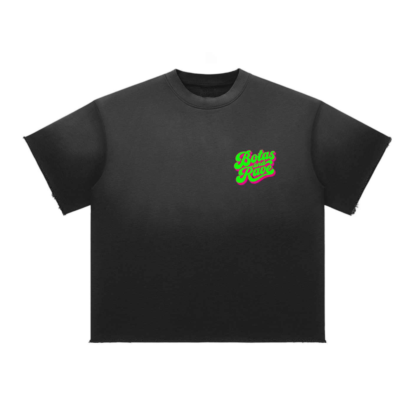 BOTAS AND RAVE / Sun Fade Raw Edge T-Shirt