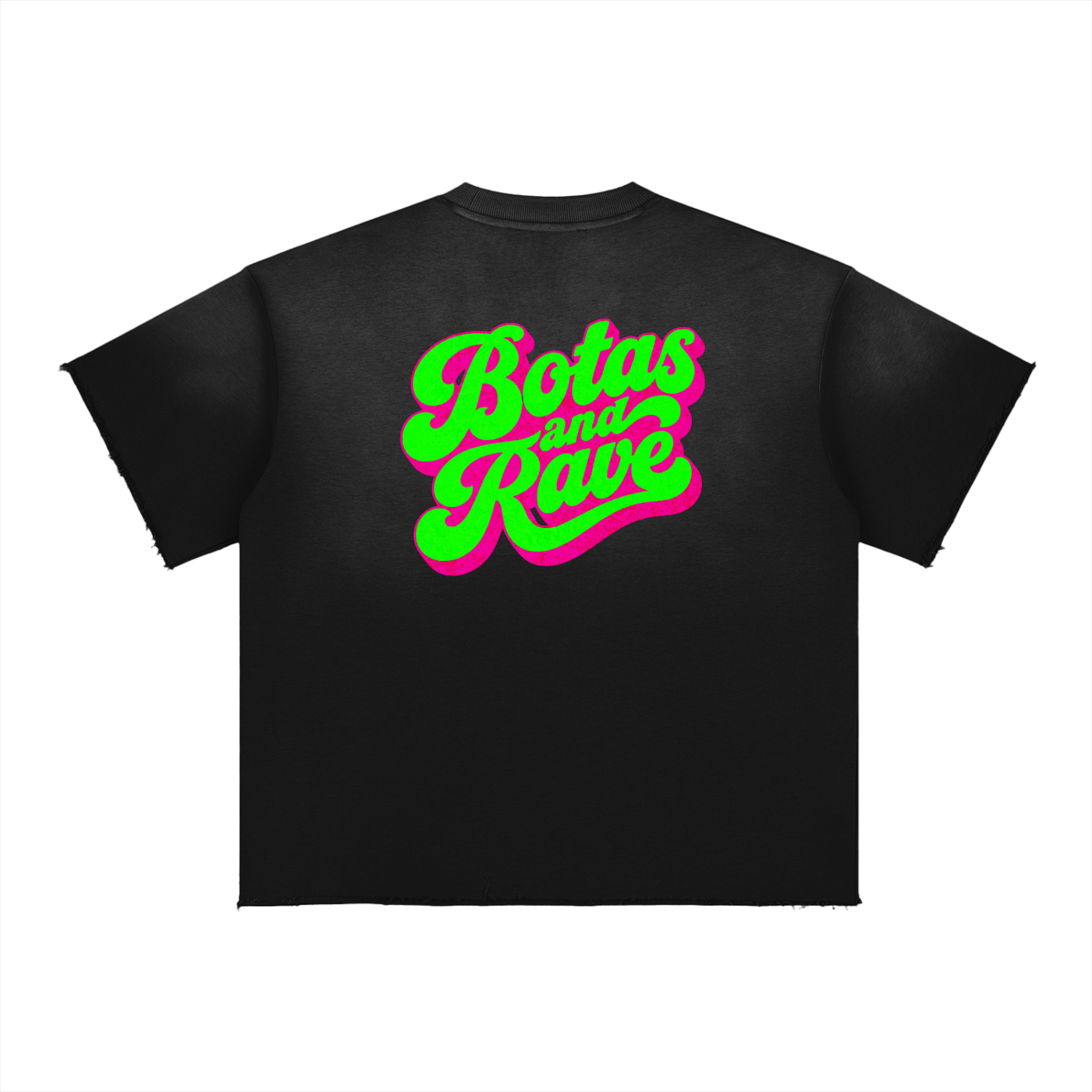 BOTAS AND RAVE / Sun Fade Raw Edge T-Shirt