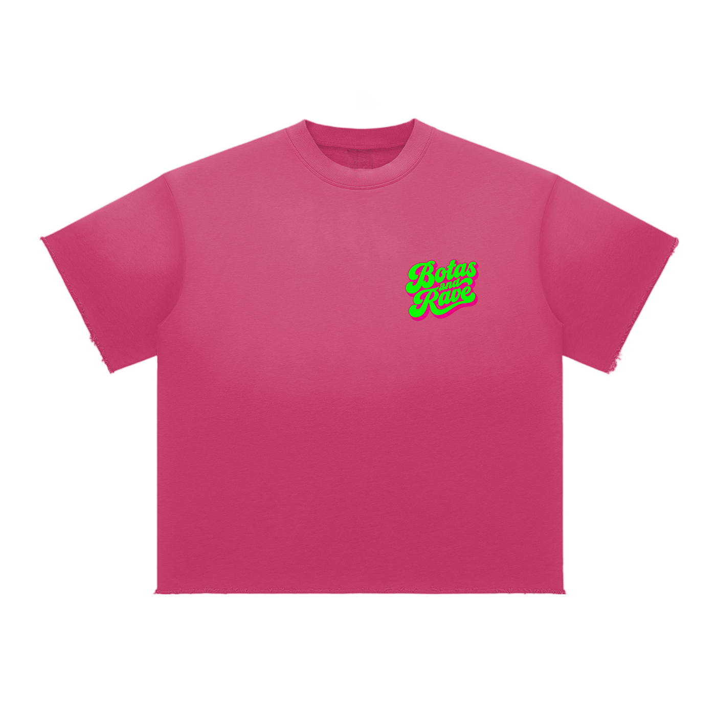 BOTAS AND RAVE / Sun Fade Raw Edge T-Shirt