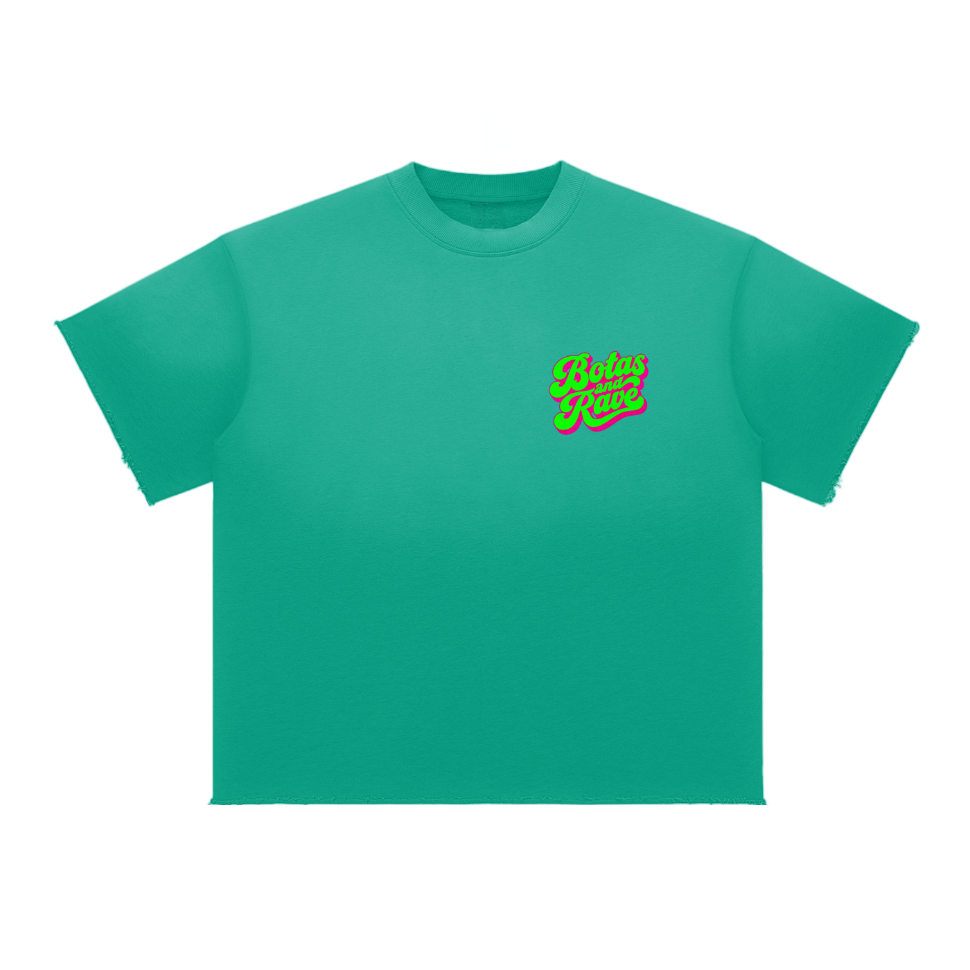 BOTAS AND RAVE / Sun Fade Raw Edge T-Shirt